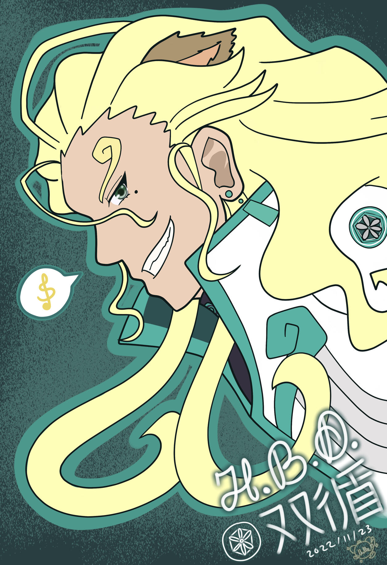 SHOWBYROCK!! Sojun Birthday Art (Derivative Work) -June 2022 Artwork showcased in Comic Market 102 2023 (SHOWBYROCK!! Fan Creation Commemorative Illustration Project)