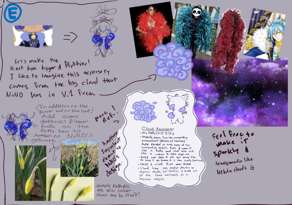 NullO Boa Scarf Accessory Concept Notes & Moodboard